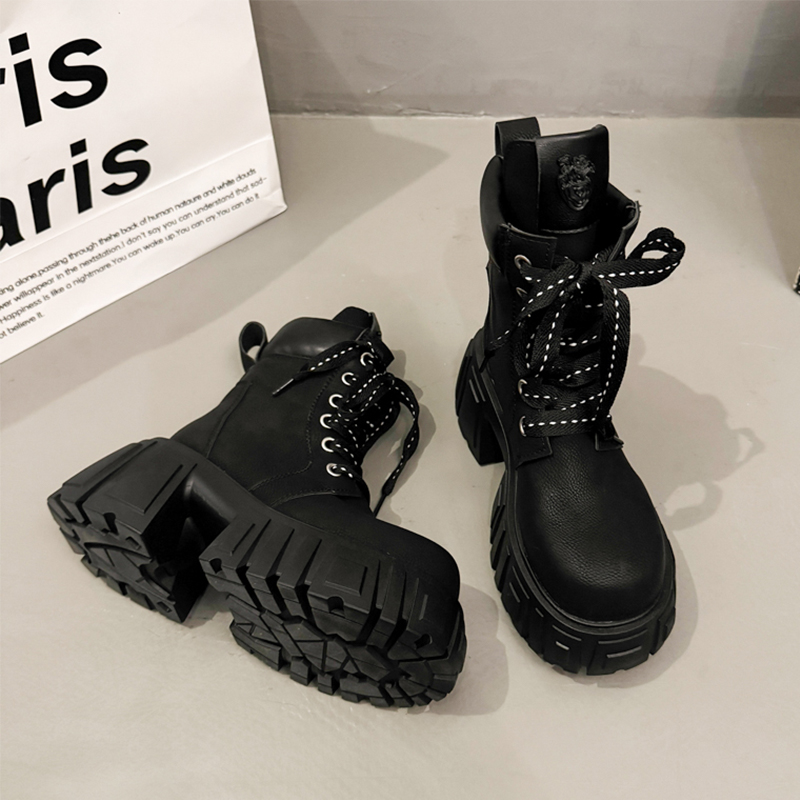 Women'S Shoes Trending 2025 - Yüksek Topuklu Kadın Bilek Botları Bağcıklı