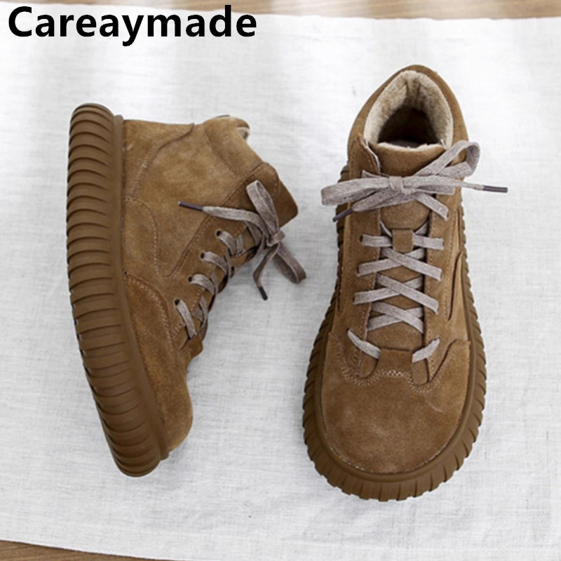 Women'S Shoes Wide Width - Careaymade-Geniş Kafa Hakiki Deri kadın Botları