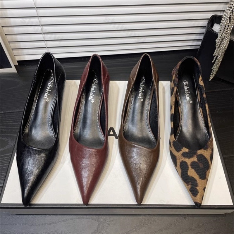 Women'S Shoes Burgundy - Kadın Yüksek Topuklu Rugan Sivri Zarif