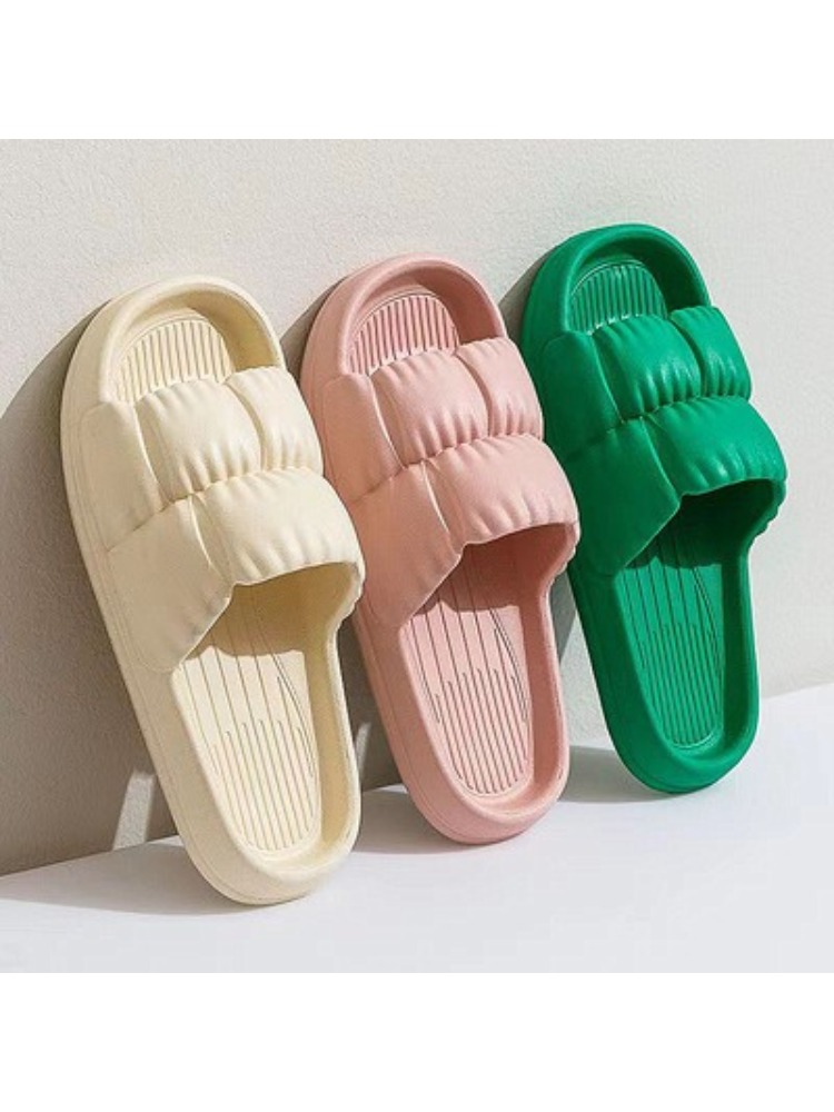Women'S Shoes To Men'S Size - Ultra İnce Tabanlı Kadın Terliği Banyo