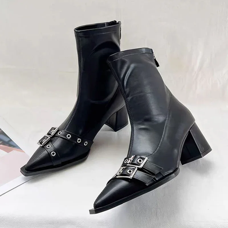 Women'S Shoes Trending 2025 - Yüksek Topuklu Ayak Bileği Çizmeler Kadın