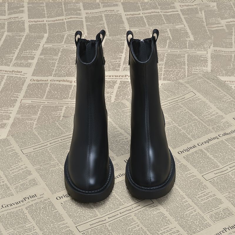 Women'S Shoes Trending 2025 - Kadınlar İçin Fermuarlı Yükseklik Artırıcı Kaymaz