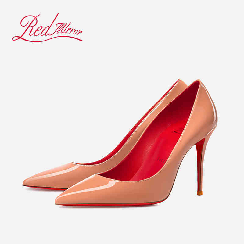 Women'S Shoes Red Bottoms - Çıplak renk Yüksek topuklu Kırmızı Parlak