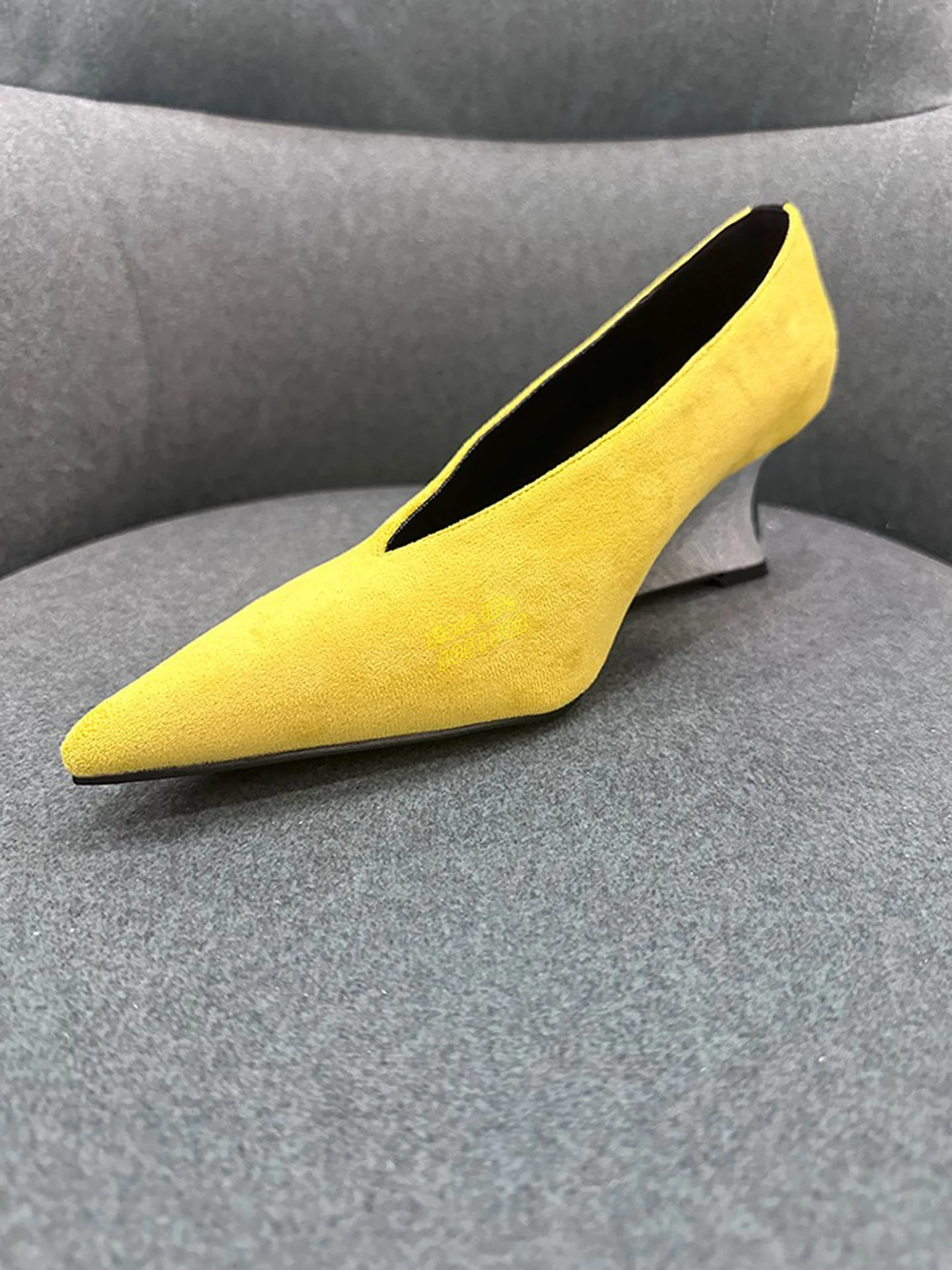 Sarı Süet Giymeli Topuklu Ayak - Women'S Shoes Burgundy incelemesi ve fiyatı