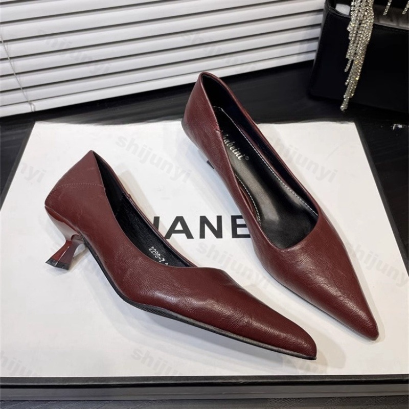 Kadın Yüksek Topuklu Rugan Siv - Women'S Shoes Burgundy incelemesi ve fiyatı