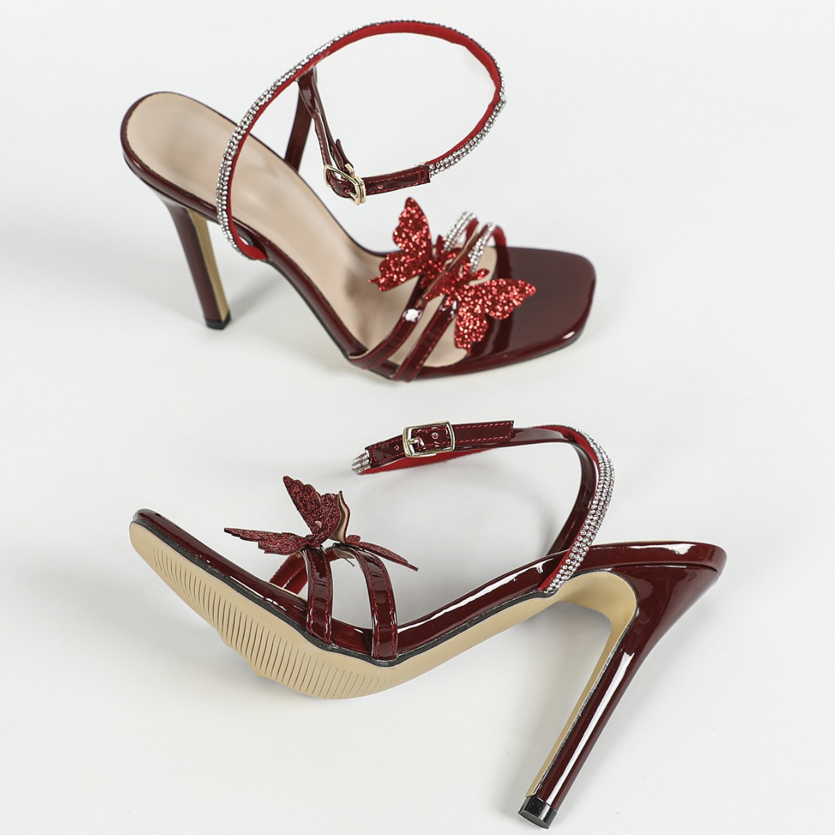 2025 Yaz Kadın Sandaletleri El - Women'S Shoes Burgundy incelemesi ve fiyatı