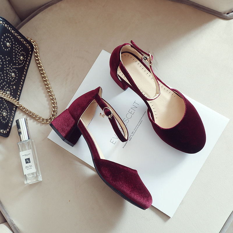 Kadife Yeşil Bordo Kapalı Buru - Women'S Shoes Burgundy incelemesi ve fiyatı