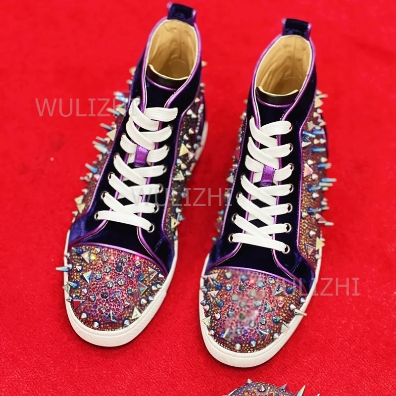 Koyu Mor Kristal Perçinli Erke - Women'S Shoes Red Bottoms incelemesi ve fiyatı
